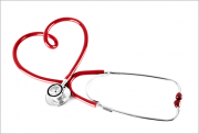 Stethoscope heart concept